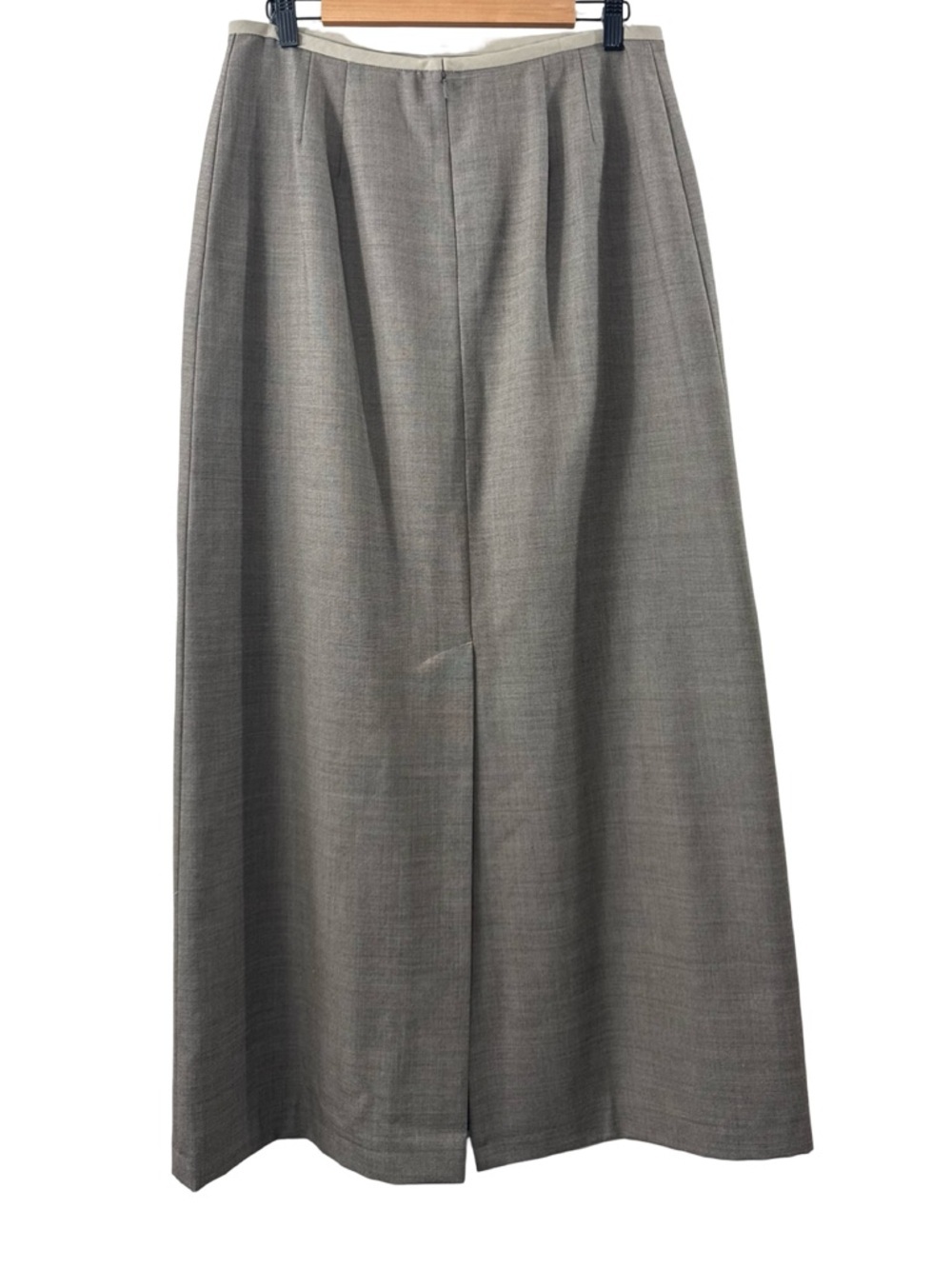 Vintage 90s J. Crew Long Wool Skirt RARE Tailored Lined Quiet Luxury Old Money - Picture 4 of 13